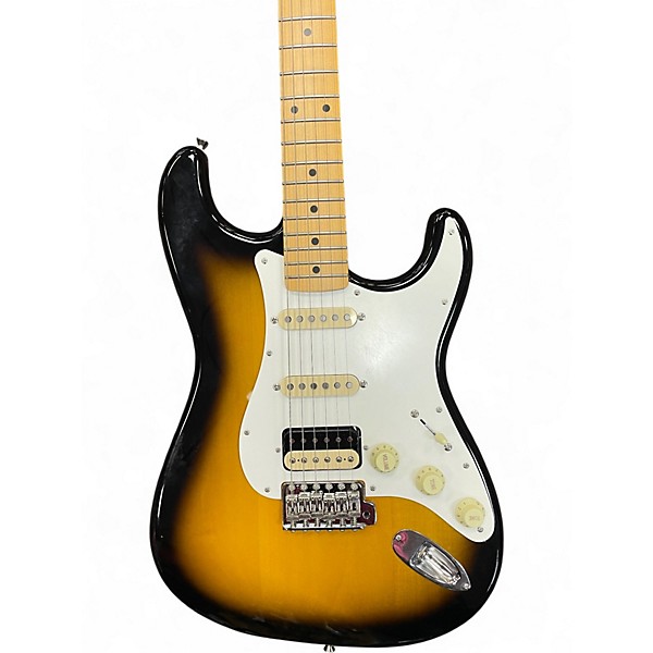 Used 2022 Fender JV MOD 50S STRAT HSS 2 Tone Sunburst Solid Body Electric Guitar