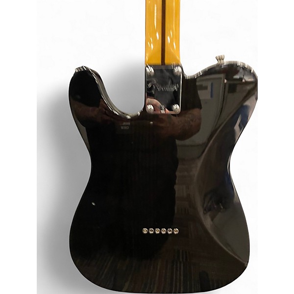 Used Fender Modern Player Telecaster Plus Black Solid Body Electric Guitar