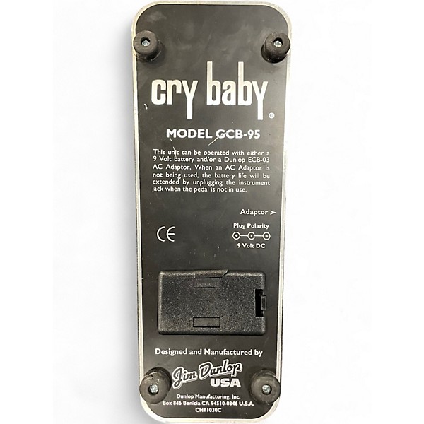 Used Dunlop GCB95 Original Crybaby Wah Effect Pedal