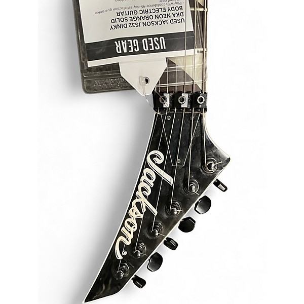 Used Jackson JS32 Dinky DKA Neon Orange Solid Body Electric Guitar