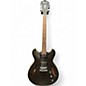 Used Ibanez AS53TKF Trans Flat Black Walnut Hollow Body Electric Guitar thumbnail