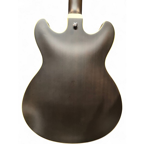 Used Ibanez AS53TKF Trans Flat Black Walnut Hollow Body Electric Guitar