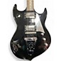 Used Silvertone Paul Stanley Black Solid Body Electric Guitar