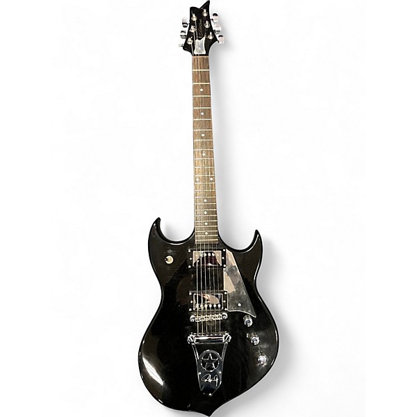 Used Silvertone Paul Stanley Black Solid Body Electric Guitar