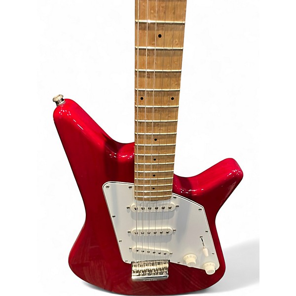 Used Ernie Ball Music Man Albert Lee Signature Tremolo Translucent Blue Solid Body Electric Guitar