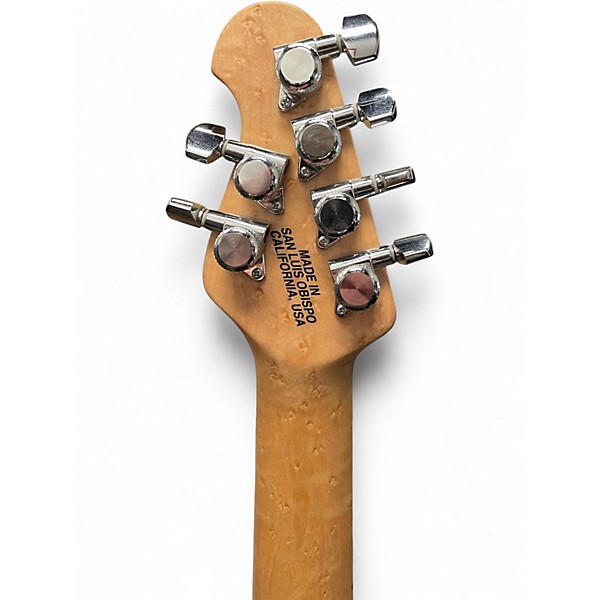 Used Ernie Ball Music Man Albert Lee Signature Tremolo Translucent Blue Solid Body Electric Guitar