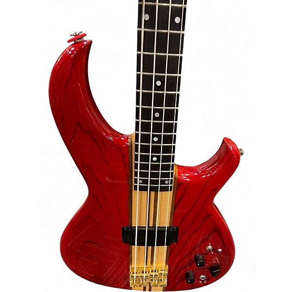 Used Aria Pro Ii SB1000 Padouk Red Electric Bass Guitar