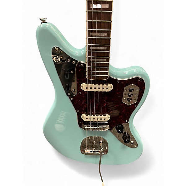 Used Squier CLASSIC VIBE 70'S JAGUAR Daphne Blue Solid Body Electric Guitar