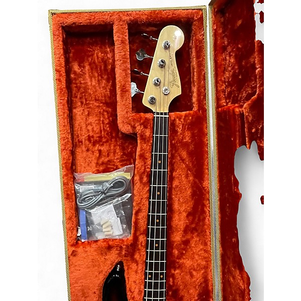 Used 2017 Fender 1964 American Vintage Jazz Bass 3 Tone Sunburst Electric Bass Guitar