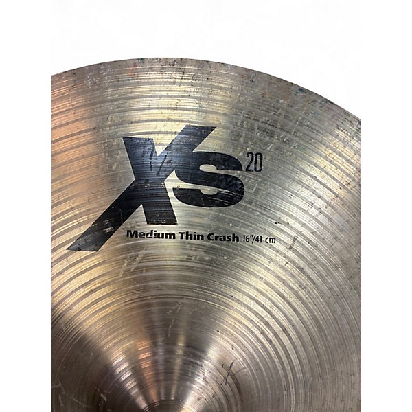 Used SABIAN 16in XS20 Medium Thin Crash Cymbal