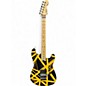 Used EVH Striped Series Black and Yellow Solid Body Electric Guitar thumbnail
