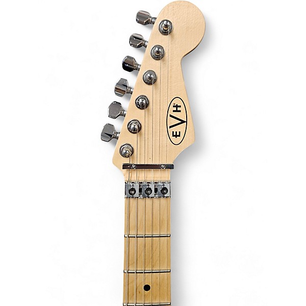 Used EVH Striped Series Black and Yellow Solid Body Electric Guitar