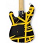 Used EVH Striped Series Black and Yellow Solid Body Electric Guitar