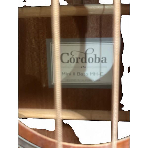 Used Cordoba mini ii bass mh-e Natural Acoustic Bass Guitar