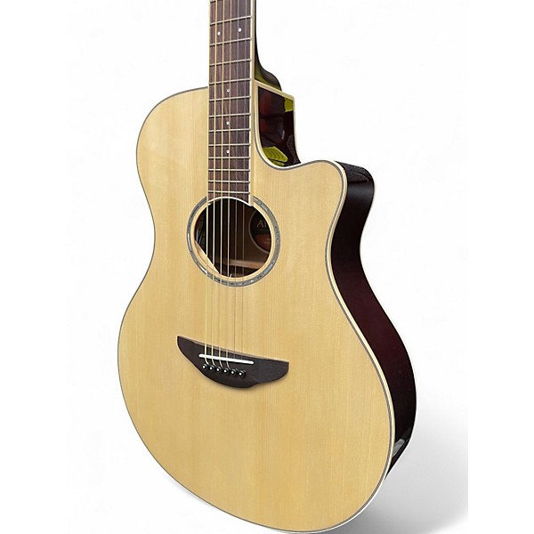 Used Yamaha apx600 Natural Acoustic Electric Guitar