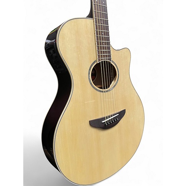 Used Yamaha apx600 Natural Acoustic Electric Guitar