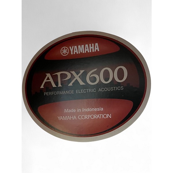 Used Yamaha apx600 Natural Acoustic Electric Guitar