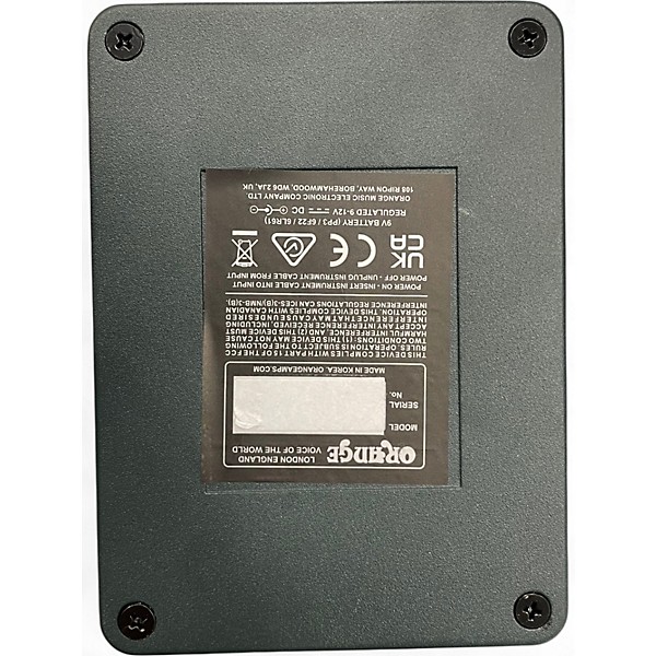 Used Orange Amplifiers The Amp Detonator Effect Pedal