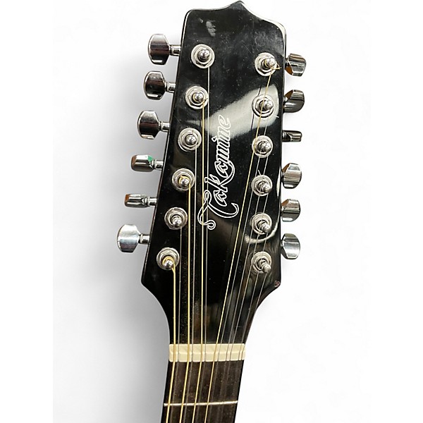 Used Takamine GD30CE-12 Black 12 String Acoustic Electric Guitar