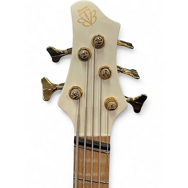 Used Ibanez BTB605MLM Alpine White Electric Bass Guitar