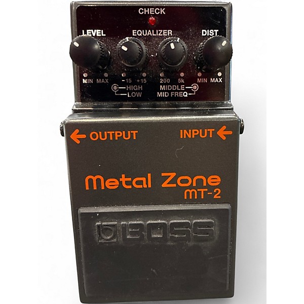 Used BOSS MT2 Metal Zone Distortion Effect Pedal