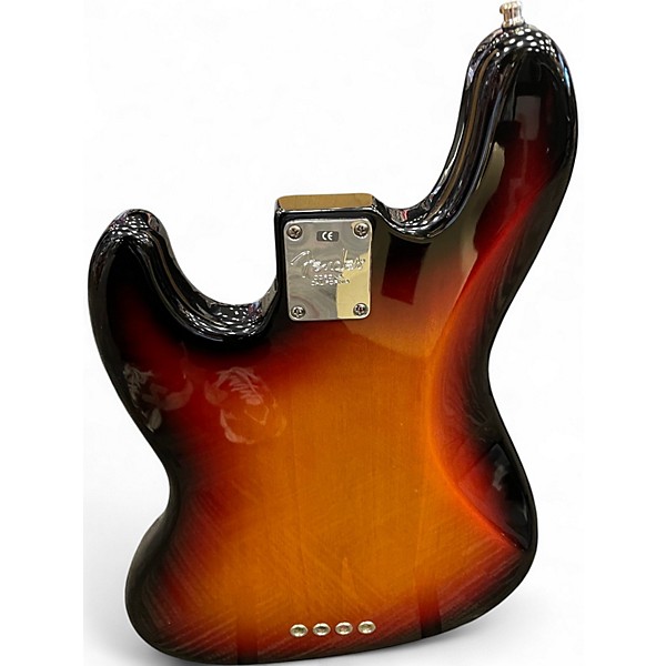 Used Fender American Standard Jazz Bass Sunrise Tea Burst Electric Bass Guitar