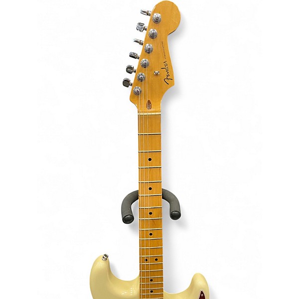 Used Fender American Deluxe Stratocaster HSS Olympic White Solid Body Electric Guitar
