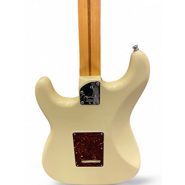 Used Fender American Deluxe Stratocaster HSS Olympic White Solid Body Electric Guitar