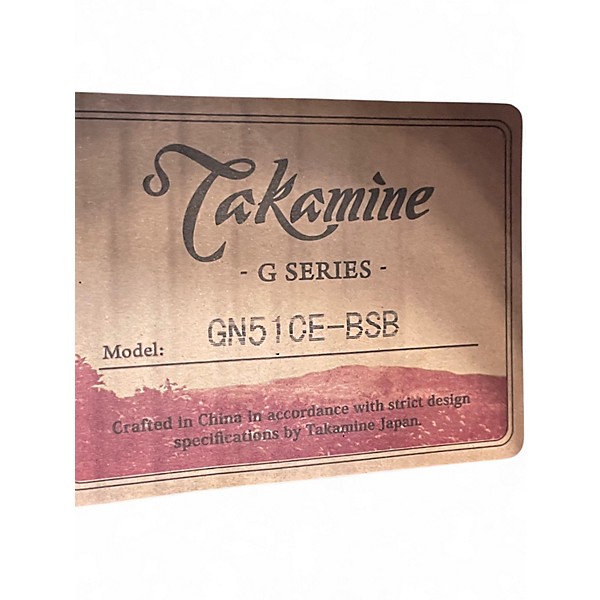 Used Takamine GN51 Sunburst Acoustic Guitar