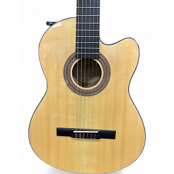 Used Lucero LC100CE Natural Classical Acoustic Electric Guitar