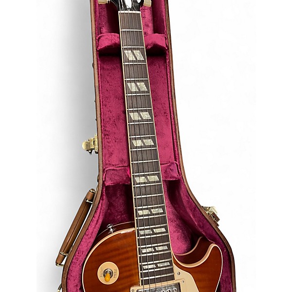 Used Gibson LP LONG SCALE CUSTOM SUNBURST Solid Body Electric Guitar