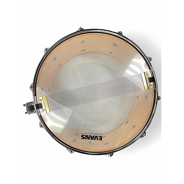 Used SJC Drums 14in CUSTOM SNARE Black Drum