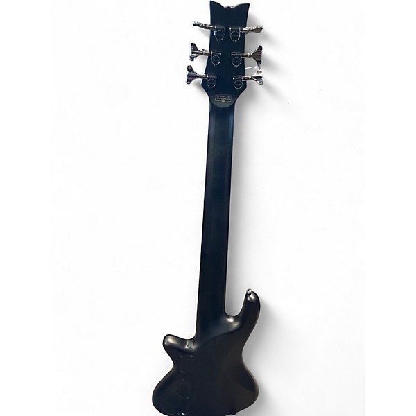 Used Schecter Guitar Research Stiletto Studio 6 String Black Electric Bass Guitar