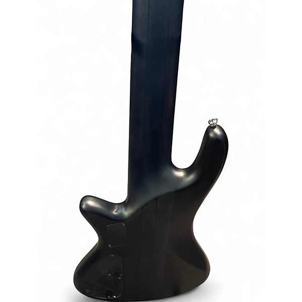 Used Schecter Guitar Research Stiletto Studio 6 String Black Electric Bass Guitar