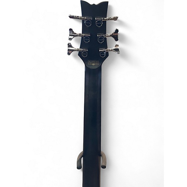 Used Schecter Guitar Research Stiletto Studio 6 String Black Electric Bass Guitar