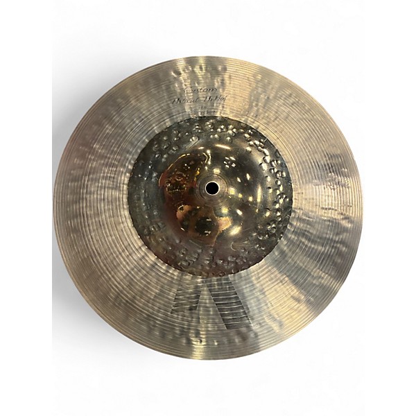 Used Zildjian 13.25in K Custom Hybrid Hi Hat Pair Cymbal