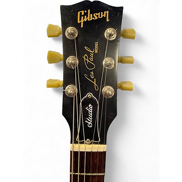 Used Gibson Les Paul Studio Faded Black Solid Body Electric Guitar