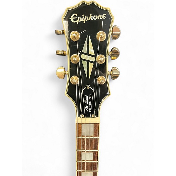 Used Epiphone Les Paul Custom Pro Ebony Solid Body Electric Guitar