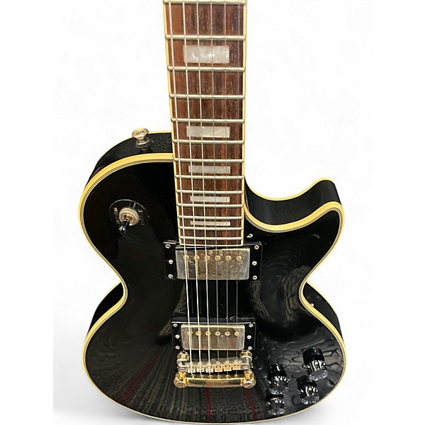 Used Epiphone Les Paul Custom Pro Ebony Solid Body Electric Guitar