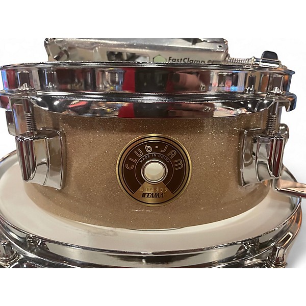 Used TAMA 4 Piece Club Jam Pancake Champagne Sparkle Drum Kit
