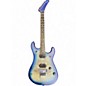 Used EVH 5150 striped Blue Solid Body Electric Guitar thumbnail