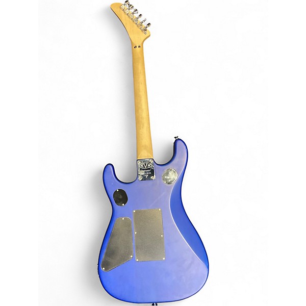 Used EVH 5150 striped Blue Solid Body Electric Guitar