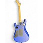 Used EVH 5150 striped Blue Solid Body Electric Guitar