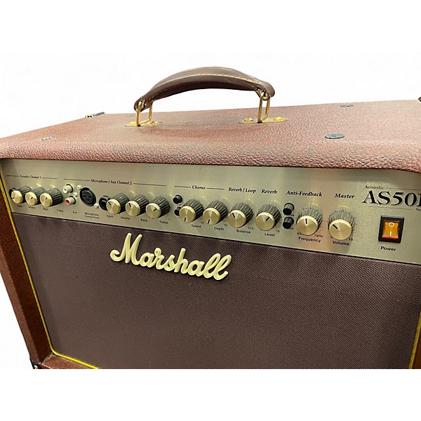 Used Marshall AS50D 50W 2X8 Acoustic Guitar Combo Amp
