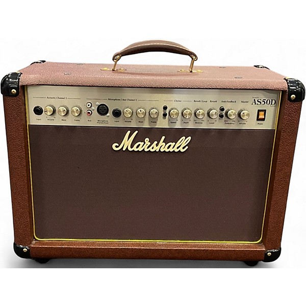 Used Marshall AS50D 50W 2X8 Acoustic Guitar Combo Amp