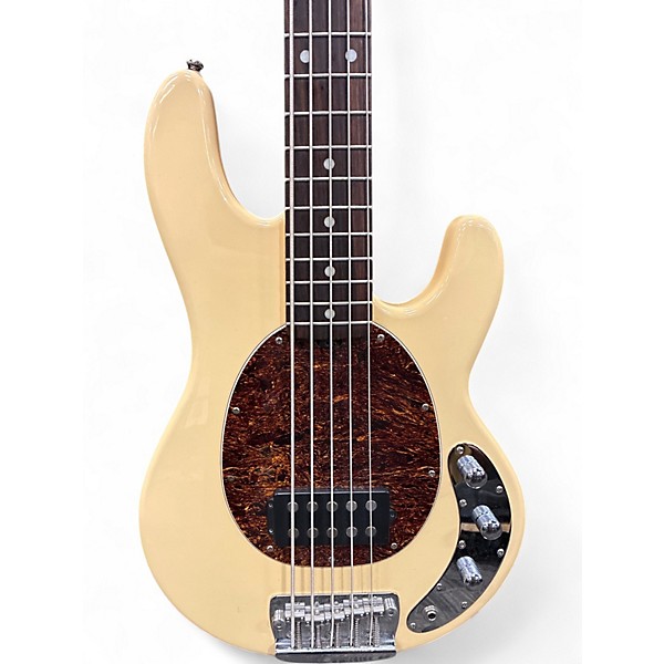 Used Sterling by Music Man Ray35 5 String Olympic White Electric Bass Guitar