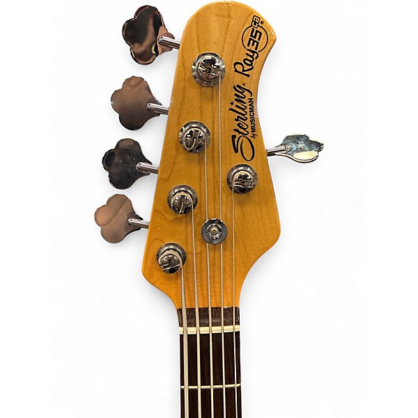 Used Sterling by Music Man Ray35 5 String Olympic White Electric Bass Guitar