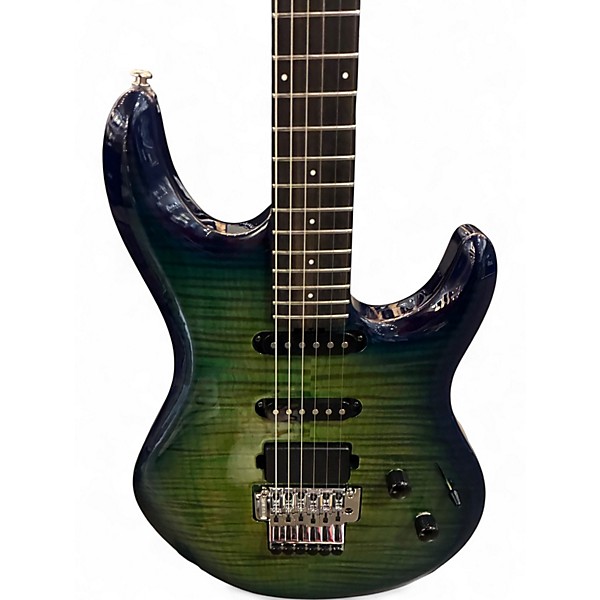 Used Ernie Ball Music Man L4 Luke 4 Steve Lukather SIgnature Ball Family Reserve BFR Green Tide Solid Body Electric Guitar