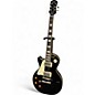 Used 2010 Epiphone Les Paul Standard 1950s Left Handed Black Solid Body Electric Guitar thumbnail
