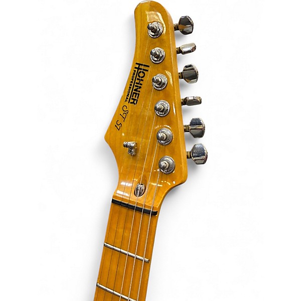 Used Hohner ST57 2 Tone Sunburst Solid Body Electric Guitar